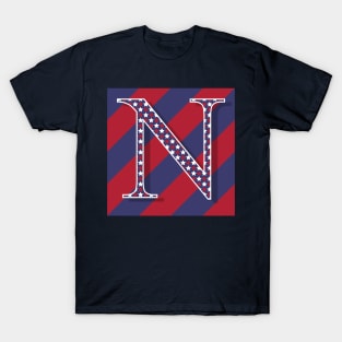 Old Glory Letter N T-Shirt